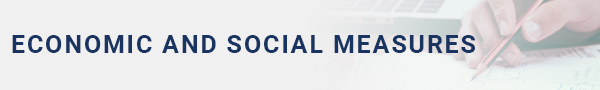 Economic and social measures banner